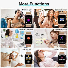 Розумний смарт годинник Smart Eva Gold, 2 ремінці, фото 5