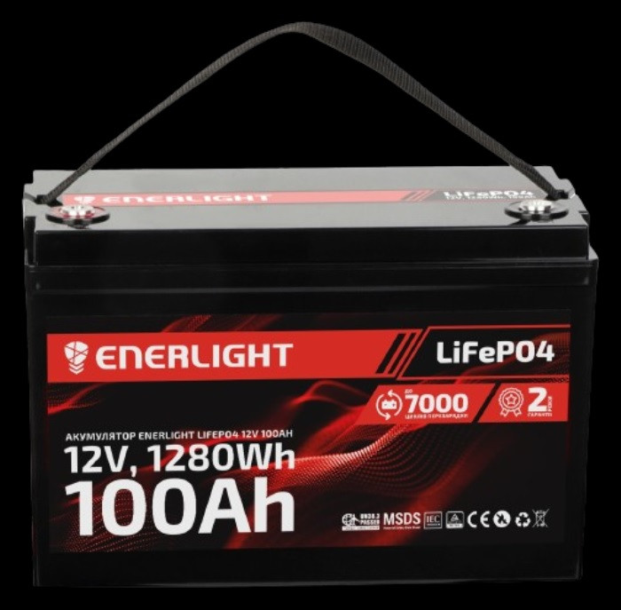 Акумулятор LiFePO4 ENERLIGHT 12.8V 100Ah