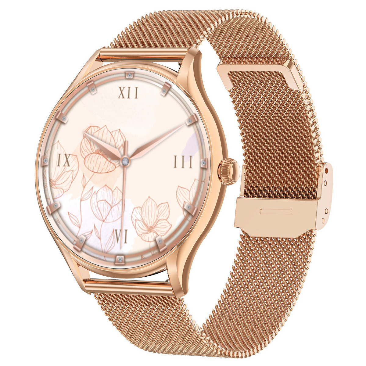 Розумний смарт годинник Smart Milano Gold Steel, 2 ремінці