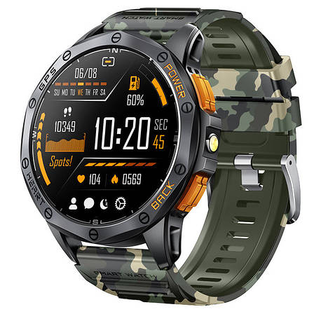 Розумний смарт годинник Smart GPS Max ArmyGreen, 2 ремінці, фото 1