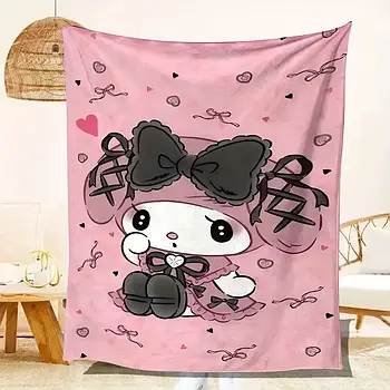 Плюшевий плед ковдру Санріо Мелоді Sanrio HelloKitty 100х150 см