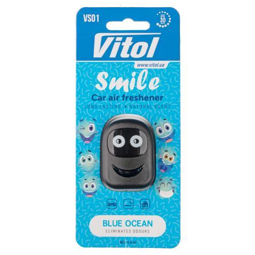 Освежитель воздуха Vitol Smile на обдув Blue Ocean 4мл, фото 1
