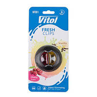 Освіжувач повітря Vitol Fresh Clips на обдування Cherry +Vanilla