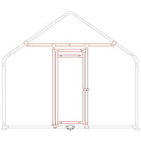 Комплект дверей до вольєру для домашніх птахів Zipper ZI-CR-TK