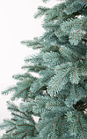 Ялинка штучна лита Ковалевська блакитна 2,1 м + підставка, фото 2