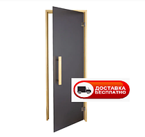 Двері банні Tesli Lux Graphite Sateen 2000х700