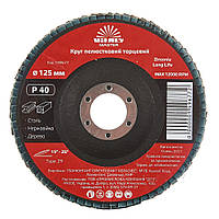 Круг пелюстковий торцевий Zirconia 125x22.2 мм з.40 Vitals Master 149677