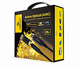 Кабель оптичний (AOC) HDMI-A/D на A, V.2.0, 4К 60Гц, 20 м Cablexpert CCBP-HDMID-AOC-20M - MegaLavka, фото 3