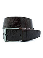 Шкіряний чоловічий ремінь Weatro 4,3 х 105-120 см Коричневий wtro-tur-43k-0047, фото 3