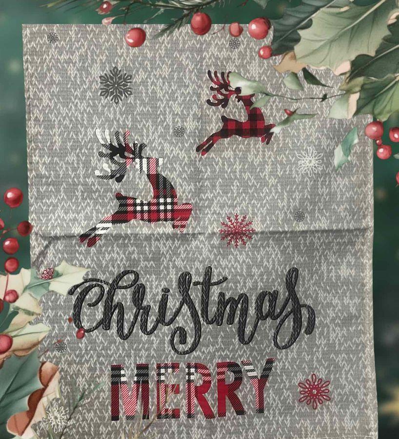 Новорічні вафельні рушники "Merry Christmas"