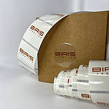 Друк стікерів (круг 4 см) вініл наліпки з вашим лого, фото 3