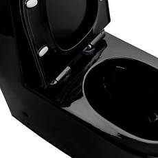 Унітаз-моноблок Insana Ermin 67*37*84 black, фото 3