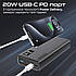 Універсальна мобільна батарея Promate Bolt-20PD Black 20000mAh, фото 4