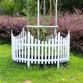 Декоративний паркан для клумби або городу з міцного, але дуже гнучкого пластику 4 сегмента по 60.5 см довжиною