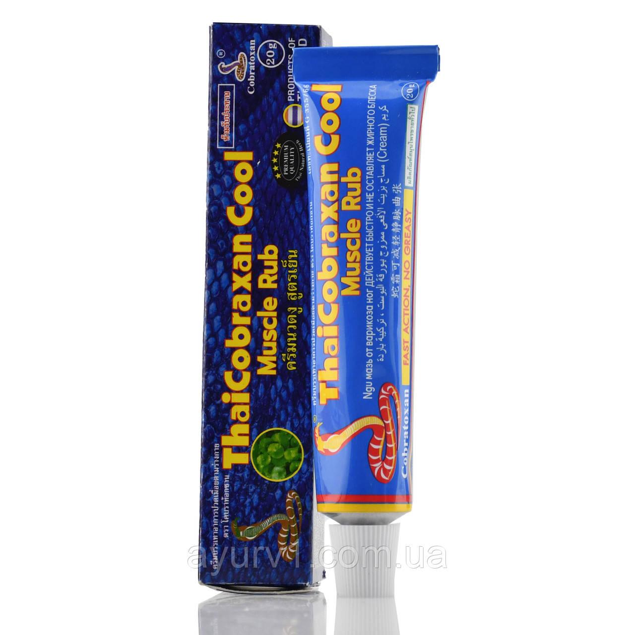 Тайський бальзам, що охолоджує, Кобраксан ThaicCobraxan Cool Muscle Rub, 20g