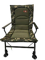Рибальське крісло, Крісло коропове Full Comfort Boilie Armchair Camou/Fleece