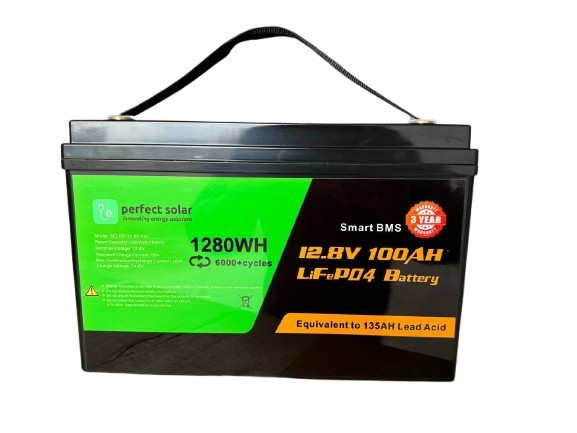 Акумулятор для ДБЖ LiFePO4 Perfect Solar 12.8V/100AH