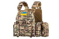 Плитоноска 2Е, Тип 5, с карманами для боковой защиты, камуфляж Купи - Bagato