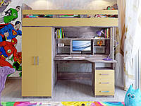 Ліжко-горище з шафою з робочою зоною Аракс DS-Araks 3