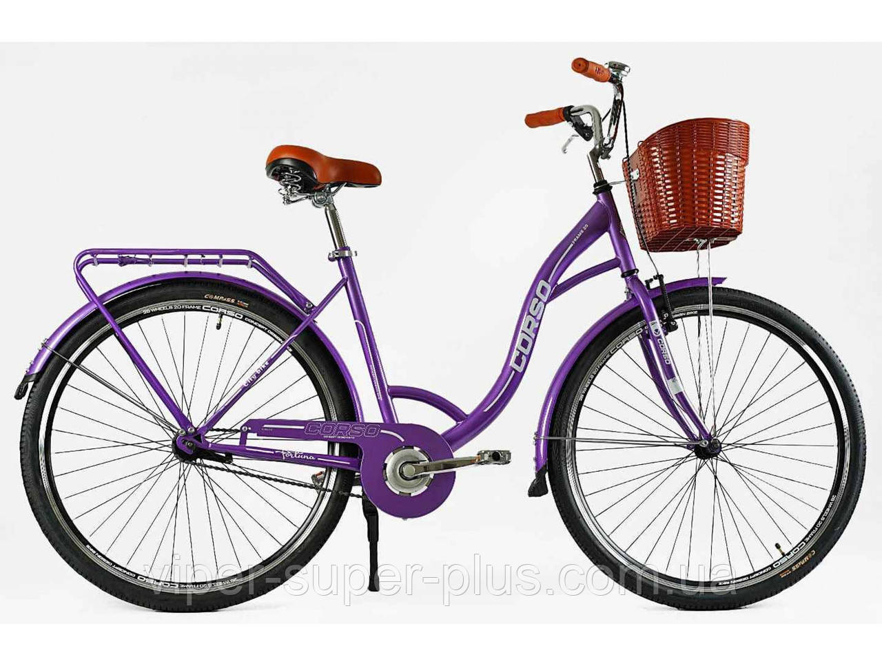 Міський велосипед Corso FORTUNA колесо 28" рама 20" Фіолетовий FR-28146