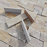 Фасадна плитка із тремоліта слонова кістка камінь для цоколя, фасаду, облицювання будинку, фото 2