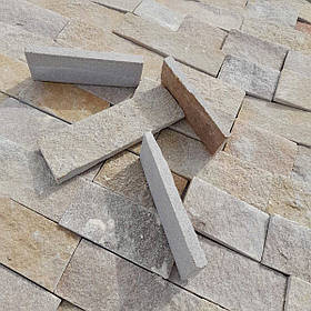 Фасадна плитка із тремоліта слонова кістка камінь для цоколя, фасаду, облицювання будинку