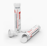 Магній калій Magnesium Potassium OstroVit 20 таблеток, фото 3