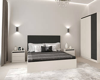 Спальня Монако 3д Кашемір / Сірий Гербор