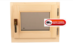 Вікно для сауни Tesli поворотне 600 х 500