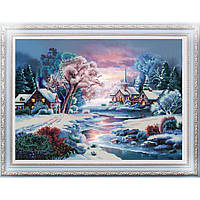 НИК-9940 Зимова річка, схема для вишивки бісером картини