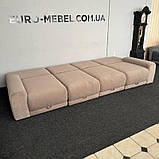 Новий прямий великий розкладний диван в тканині, фото 4