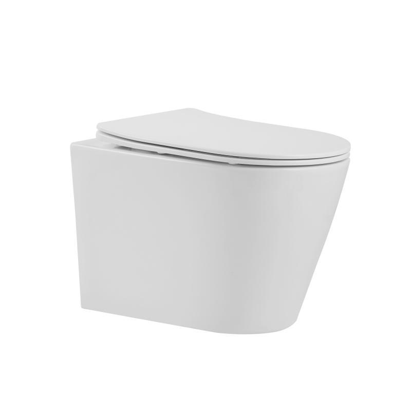 Унітаз підвісний Qtap Scorpio безободковий Ultra Quiet з сидінням Soft-close QT1433053EUQW, фото 1