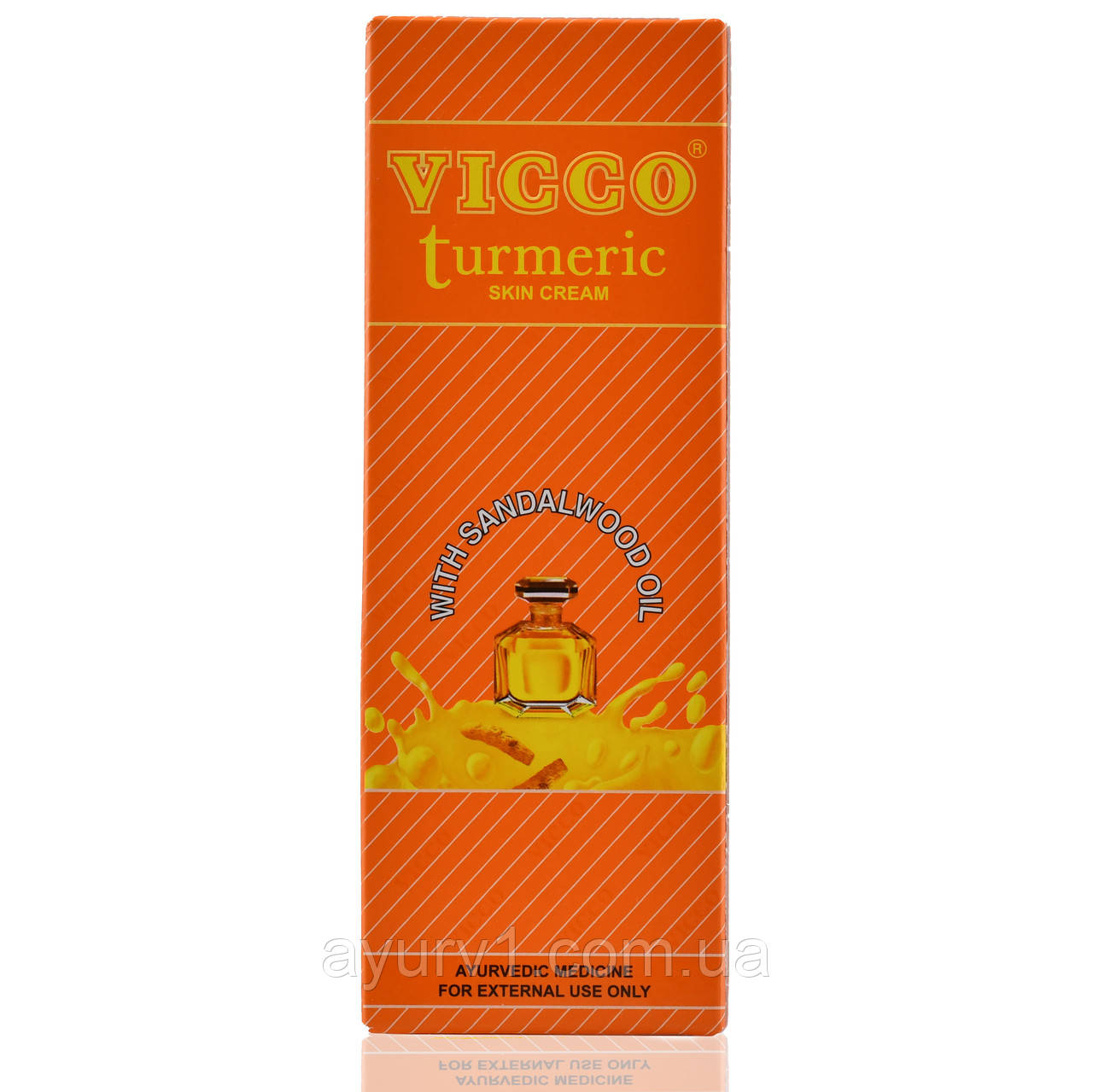 Vicco, Turmeric skin cream, Sandalwood масло, 70g