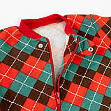 Ромпер з начісом на блискавці в клітинку Scotland, фото 2