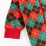 Ромпер з начісом на блискавці в клітинку Scotland, фото 3