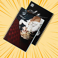 Зошит А5 48 арк. на пружині у клітинку 60 гр.м² Lady Gaga