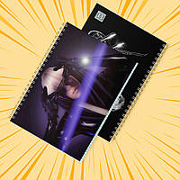 Зошит А5 48 арк. на пружині у клітинку 60 гр.м² Lady Gaga 005