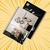 Зошит А5 48 арк. на пружині у клітинку 60 гр.м² Lady Gaga 007