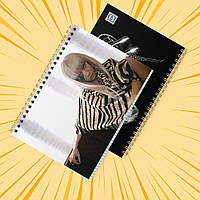 Зошит А5 48 арк. на пружині у клітинку 60 гр.м² Lady Gaga 009