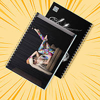 Зошит А5 48 арк. на пружині у клітинку 60 гр.м² Lady Gaga 010