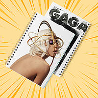 Зошит А5 48 арк. на пружині у клітинку 60 гр.м² Lady Gaga 013