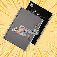 Зошит А5 48 арк. на пружині у клітинку 60 гр.м² Lady Gaga 015