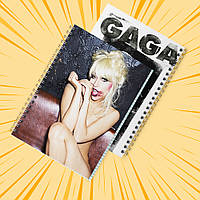Зошит А5 48 арк. на пружині у клітинку 60 гр.м² Lady Gaga 016