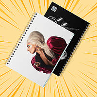 Зошит А5 48 арк. на пружині у клітинку 60 гр.м² Lady Gaga 024
