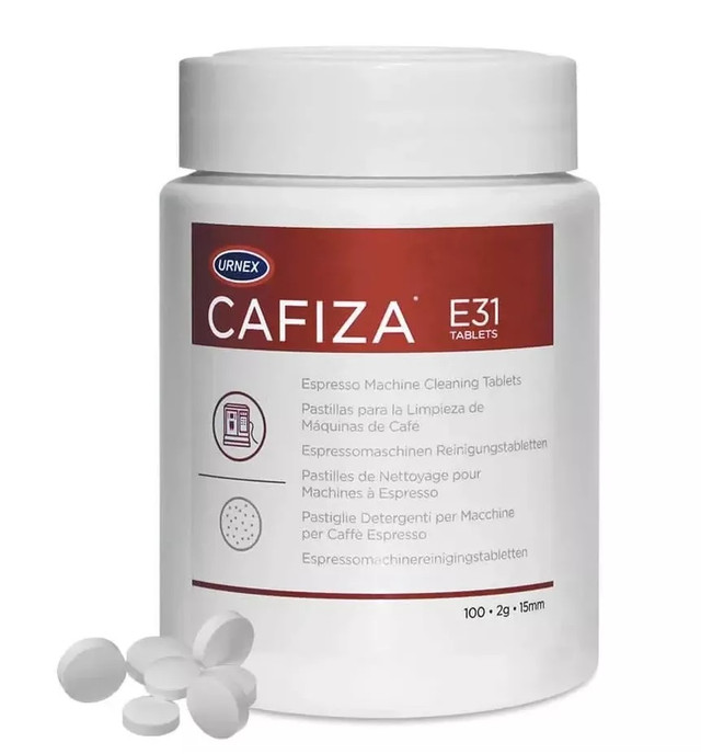 Таблетки Urnex Cafiza E31 100 шт. по 2 г. для чищення кавомашин Таблетки Urnex Cafiza E31 100 шт. по 2 г. для чищення кавомашин