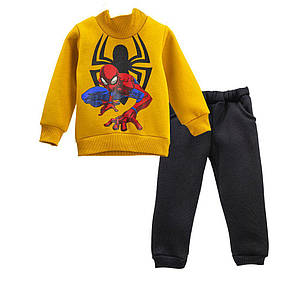 Теплий спортивний костюм для хлопчика з принтом тринитка