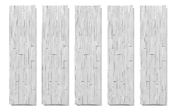 3D панель Нормандія Білий