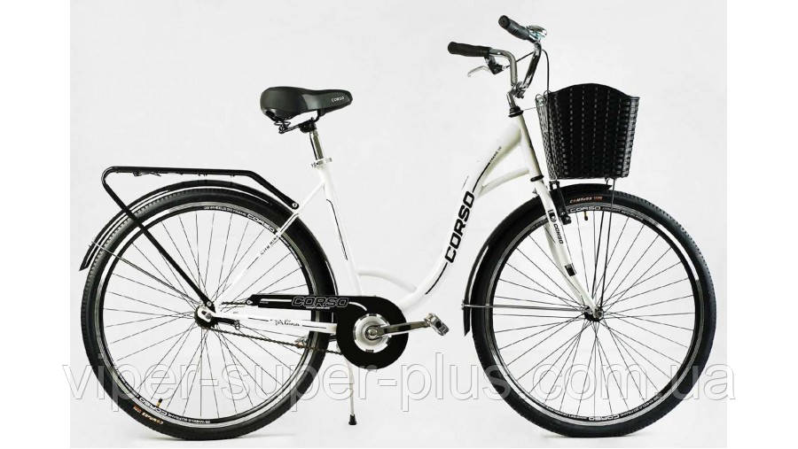 Міський велосипед Corso FORTUNA колесо 28" рама 20" білий FR-28637