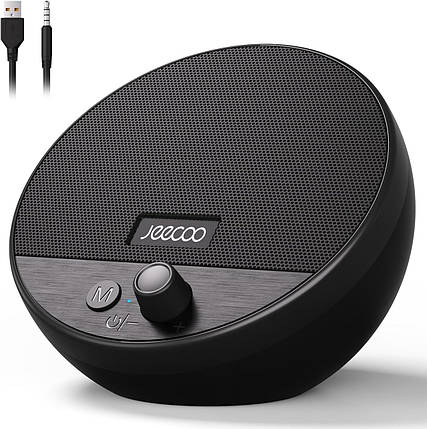 Дротові USB-колонки для ноутбука Jeecoo A10, комп'ютерні колонки Bluetooth (одинокі) — маленькі та портат, фото 1