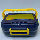 Ланч бокс з підігрівом і знімною чашею DFH-C21 від мережі та прикурювача 220V 12V Харчовий термос, фото 5